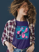 Stay Tropical Graphic Shirt T-shirt Color Women's