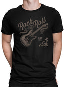 Rock And Roll Guitar Graphic Tee T-shirt Men's