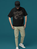 Rock And Roll Guitar Graphic Tee T-shirt Men's