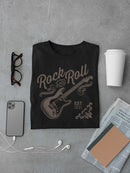 Rock And Roll Guitar Graphic Tee T-shirt Men's