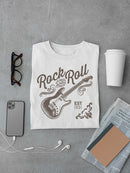 Rock And Roll Guitar Graphic Tee T-shirt Men's
