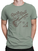Rock And Roll Guitar Graphic Tee T-shirt Color Men's