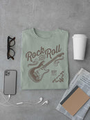 Rock And Roll Guitar Graphic Tee T-shirt Color Men's
