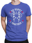 Happy Skeletons Graphic Shirt T-shirt Color Men's