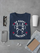 Happy Skeletons Graphic Shirt T-shirt Color Men's