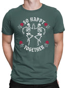 Happy Skeletons Graphic Shirt T-shirt Color Men's