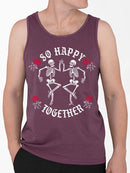 Happy Skeletons Graphic Shirt Tank Top Men's