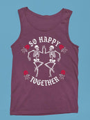 Happy Skeletons Graphic Shirt Tank Top Men's