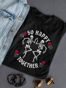 Happy Skeletons Graphic Shirt T-shirt Women's