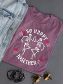 Happy Skeletons Graphic Shirt T-shirt Color Women's