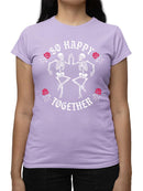 Happy Skeletons Graphic Shirt T-shirt Color Women's