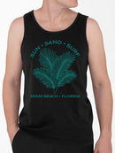 Sun Sand Surf Miami Beach Tee Tank Top Men's