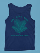 Sun Sand Surf Miami Beach Tee Tank Top Men's
