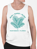 Sun Sand Surf Miami Beach Tee Tank Top Men's