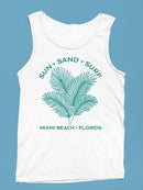 Sun Sand Surf Miami Beach Tee Tank Top Men's