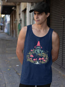 Frog And Mushroom Graphic Shirt Tank Top Men's