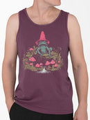 Frog And Mushroom Graphic Shirt Tank Top Men's