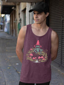 Frog And Mushroom Graphic Shirt Tank Top Men's