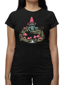 Frog And Mushroom Graphic Shirt T-shirt Women's