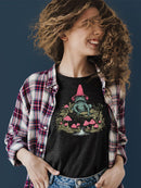 Frog And Mushroom Graphic Shirt T-shirt Women's
