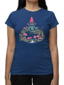 Frog And Mushroom Graphic Shirt T-shirt Color Women's