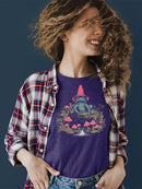 Frog And Mushroom Graphic Shirt T-shirt Color Women's