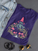 Frog And Mushroom Graphic Shirt T-shirt Color Women's