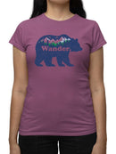 Wander Bear Graphic Shirt T-shirt Color Women's