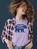 Wander Bear Graphic Shirt T-shirt Color Women's
