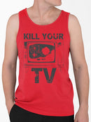 Unplug From Tv Graphic Shirt Tank Top Men's