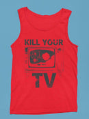 Unplug From Tv Graphic Shirt Tank Top Men's
