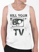 Unplug From Tv Graphic Shirt Tank Top Men's
