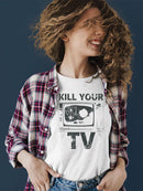 Unplug From Tv Graphic Shirt T-shirt Women's