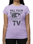Unplug From Tv Graphic Shirt T-shirt Color Women's
