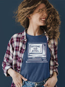 Old Bytes Computer Graphic Tee T-shirt Color Women's