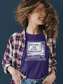 Old Bytes Computer Graphic Tee T-shirt Color Women's