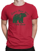 Don't Mess With Papa Bear Tee T-shirt Color Men's