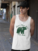 Don't Mess With Papa Bear Tee Tank Top Men's