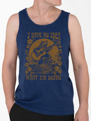 Fun Frog On Guitar Graphic Shirt Tank Top Men's