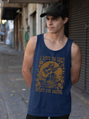 Fun Frog On Guitar Graphic Shirt Tank Top Men's