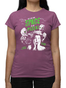 Space Pizza Invasion Graphic Tee T-shirt Color Women's