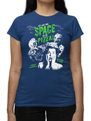 Space Pizza Invasion Graphic Tee T-shirt Color Women's