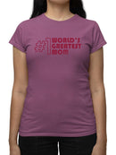 World's Greatest Mom Graphic T-shirt Color Women's