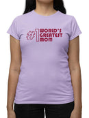 World's Greatest Mom Graphic T-shirt Color Women's