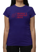 World's Greatest Mom Graphic T-shirt Color Women's