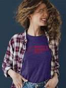 World's Greatest Mom Graphic T-shirt Color Women's