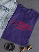 World's Greatest Mom Graphic T-shirt Color Women's