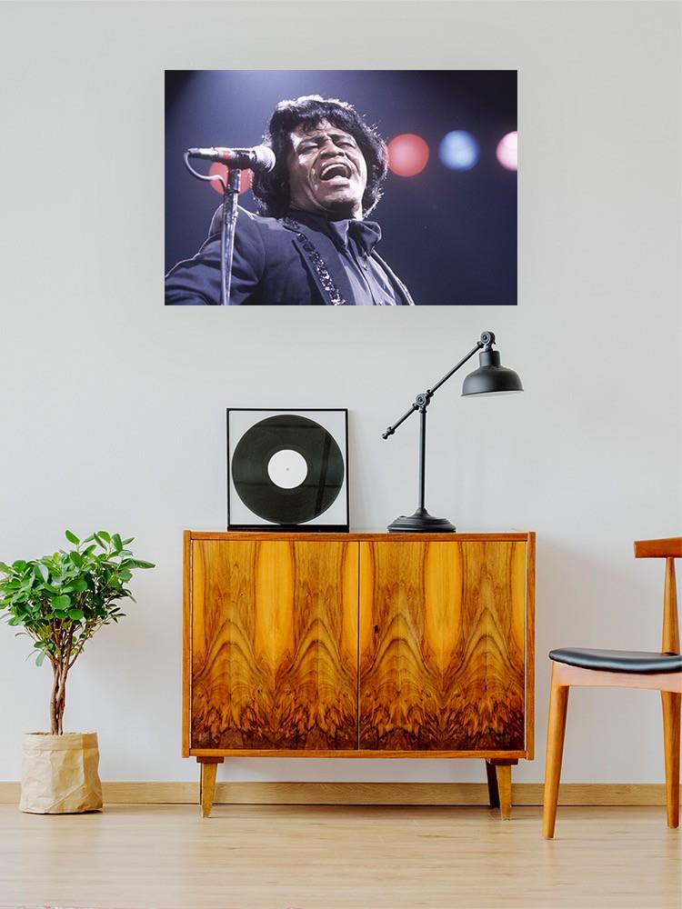 James Brown Signing In Concert Wall Art -Image by Shutterstock
