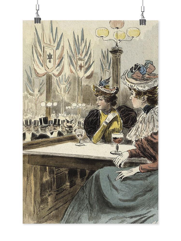 Parisian Woman Moulin Rouge Wall Art -Image by Shutterstock