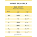 Vibrant Retro Coastal Design Women's Racerback Tank